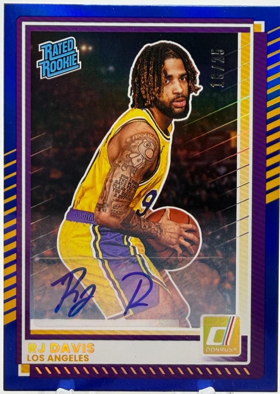 RJ Davis [Blue Autograph] #101