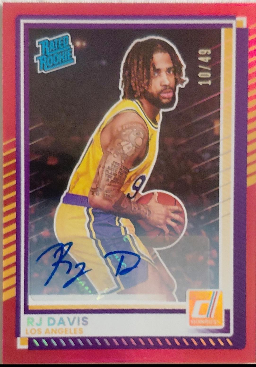 RJ Davis [Red Autograph] #101