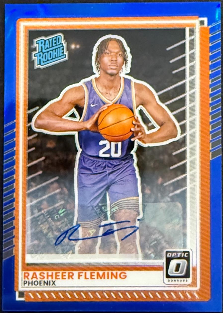 Rasheer Fleming [Blue Holo Optic Autograph] #18