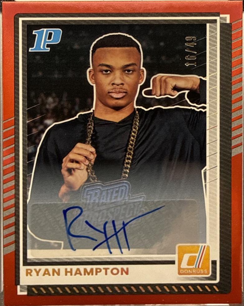 Ryan Hampton [Red Autograph] #91