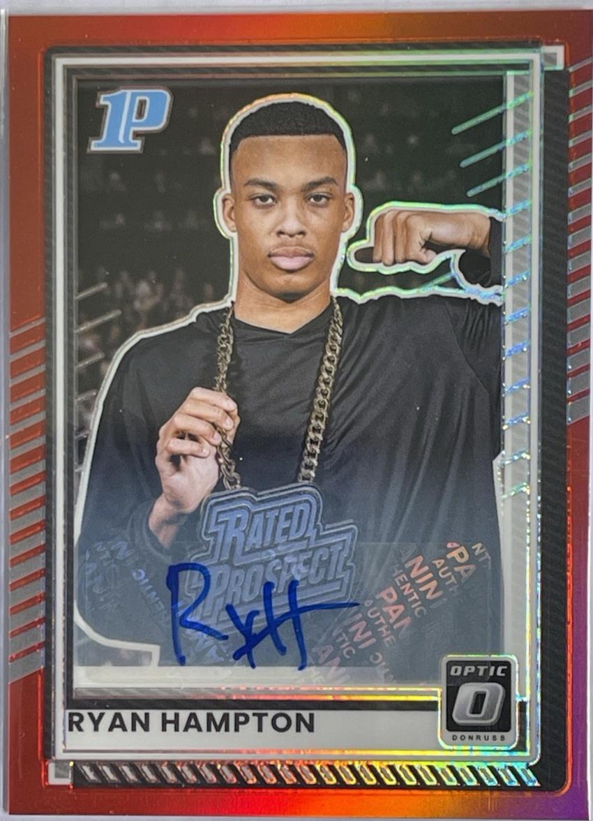 Ryan Hampton [Red Holo Optic Autograph] #91