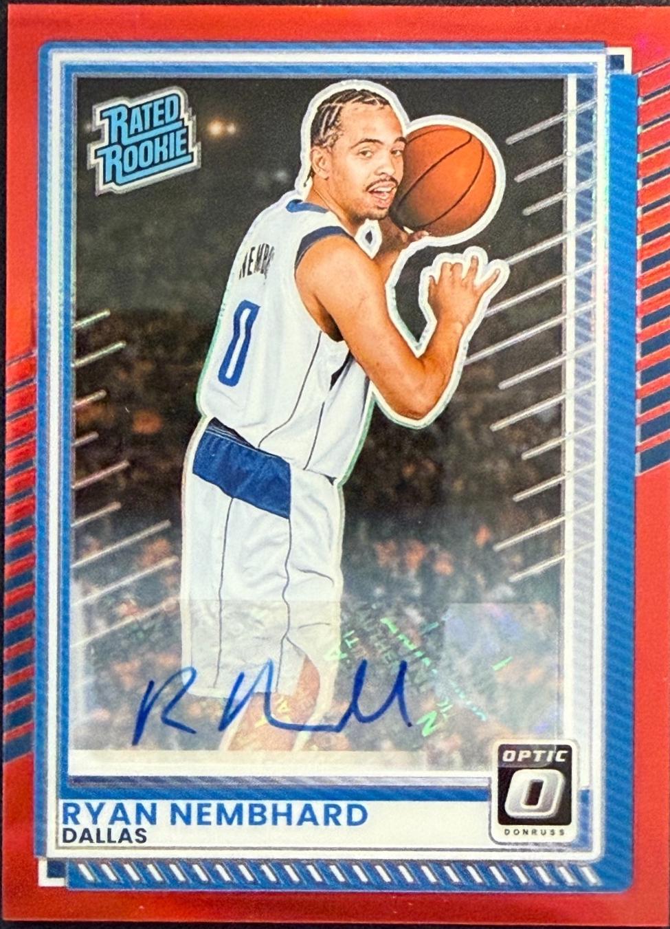 Ryan Nembhard [Red Holo Optic Autograph] #105