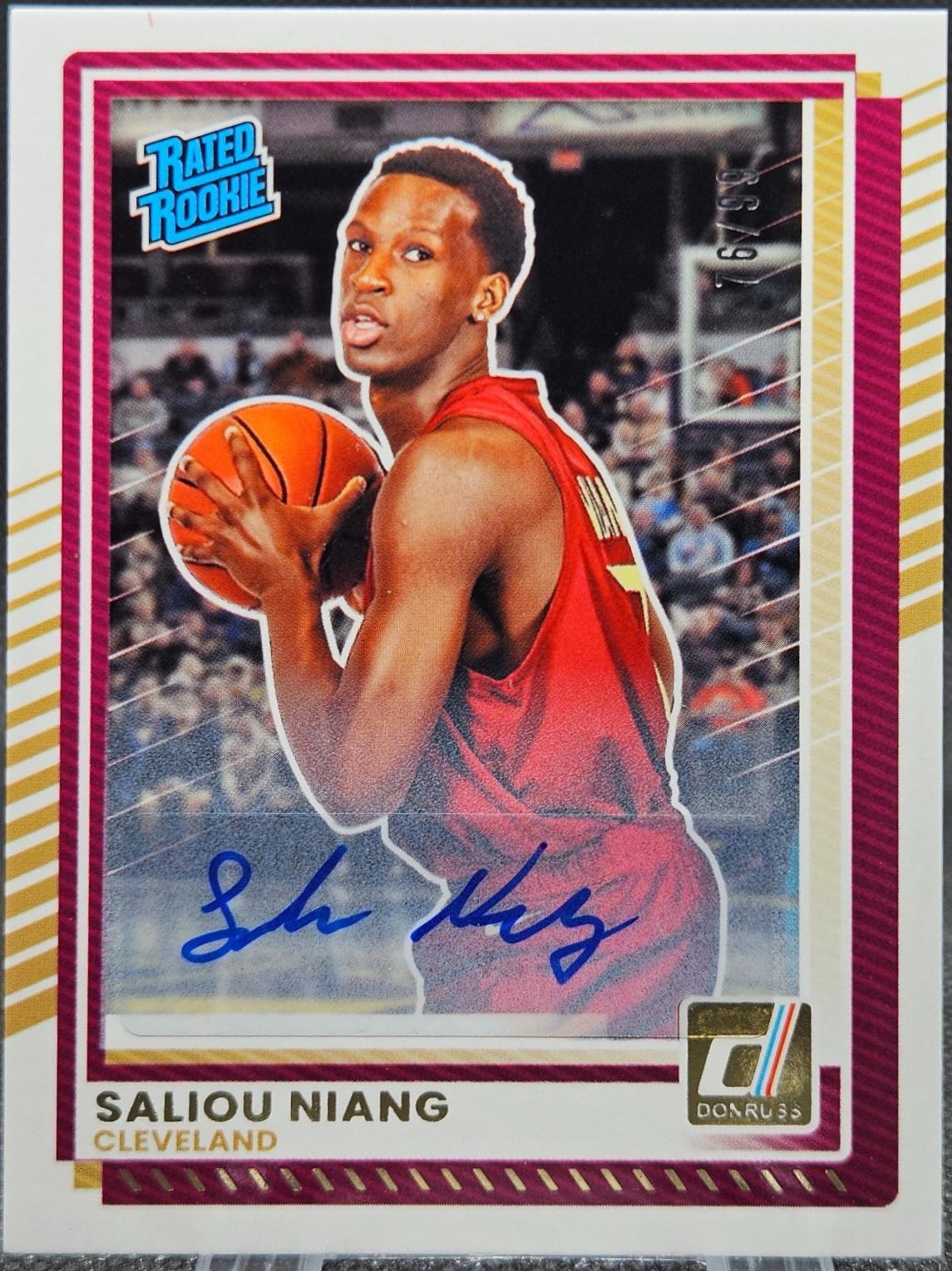 Saliou Niang [Orange Lava Autograph] #43