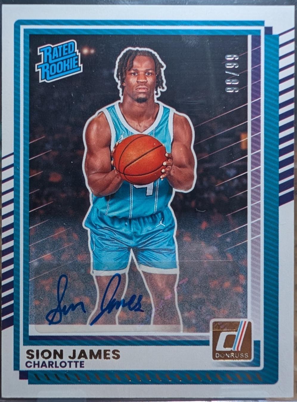 Sion James [Orange Lava Autograph] #20