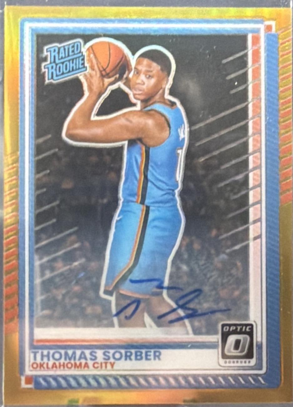 Thomas Sorber [Gold Holo Optic Autograph] #9