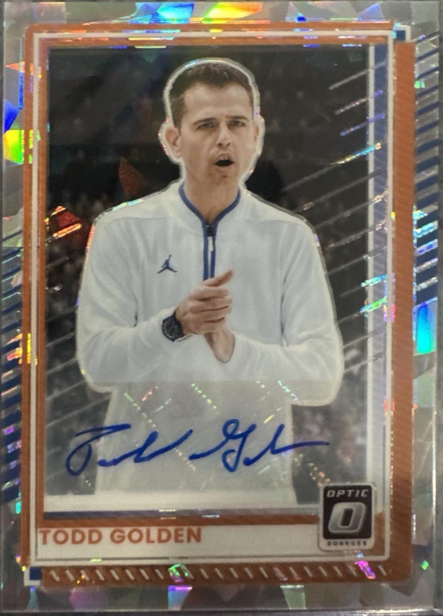 Todd Golden [Cracked Ice Holo Optic Autograph] #195