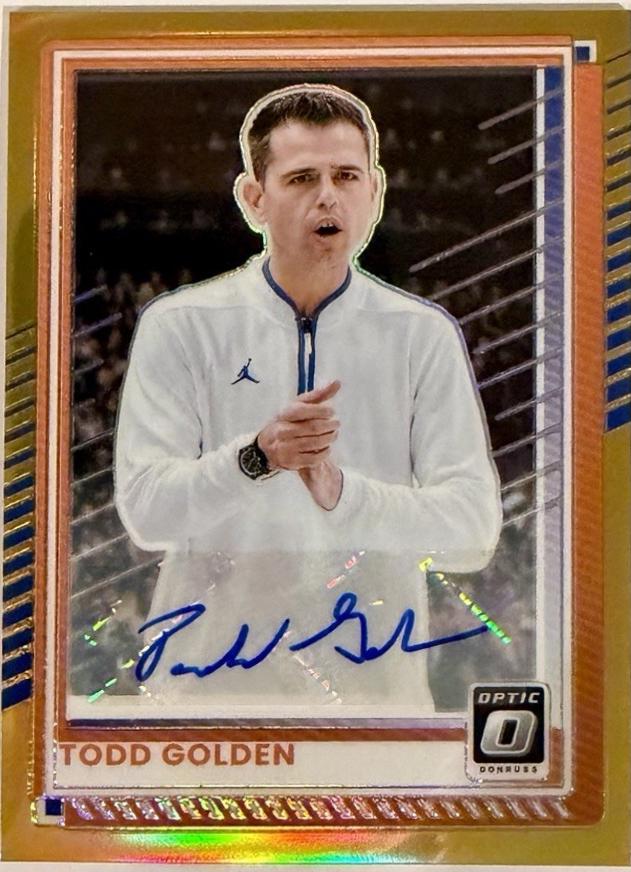 Todd Golden [Gold Holo Optic Autograph] #195