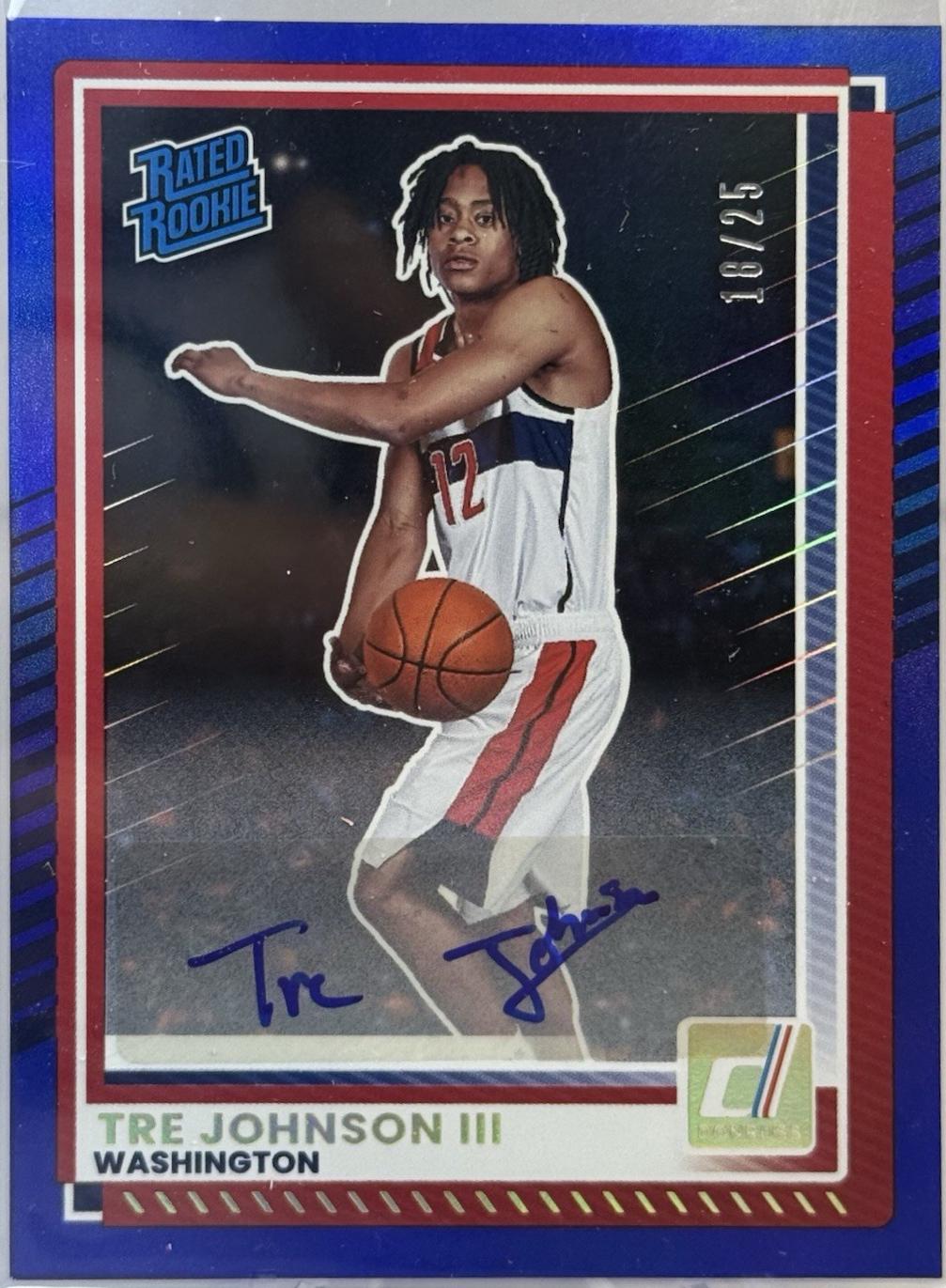 Tre Johnson III [Blue Autograph] #2