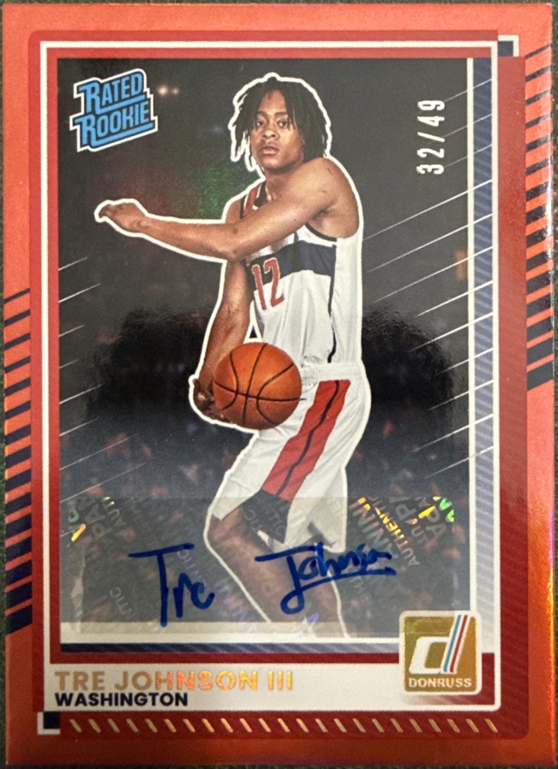 Tre Johnson III [Red Autograph] #2