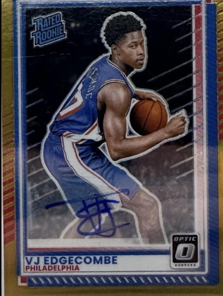VJ Edgecombe [Gold Holo Optic Autograph] #1
