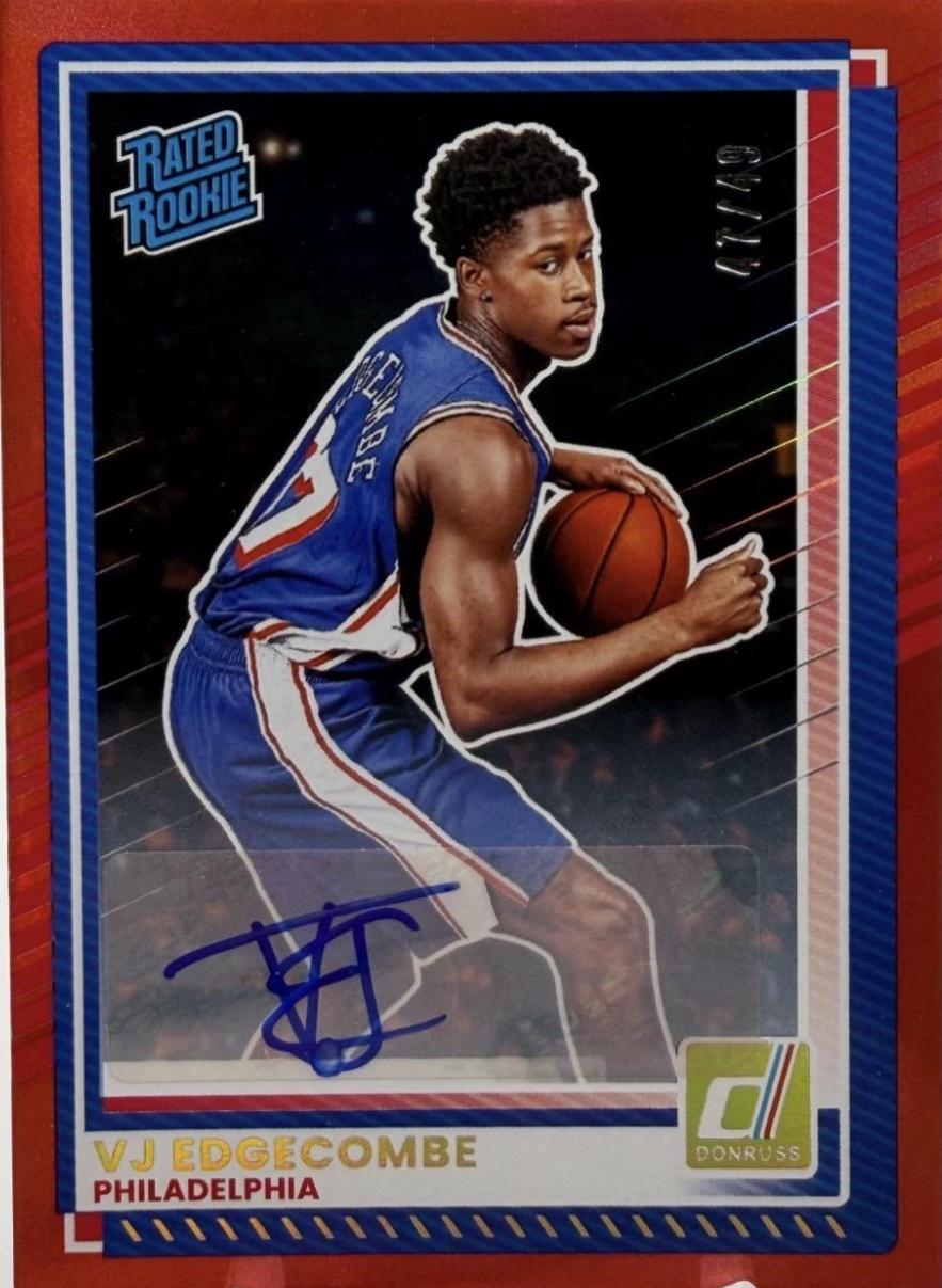 VJ Edgecombe [Red Autograph] #1
