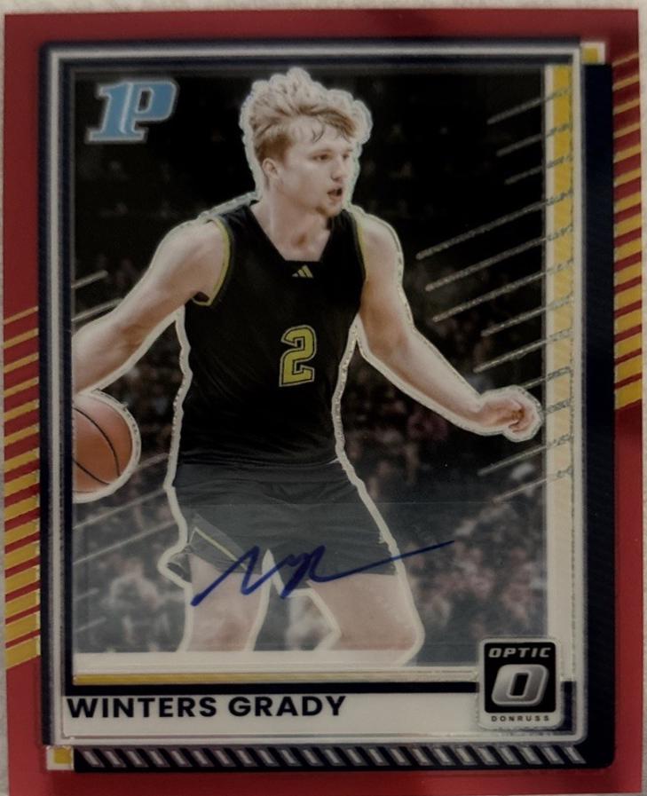 Winters Grady [Red Holo Optic Autograph] #88