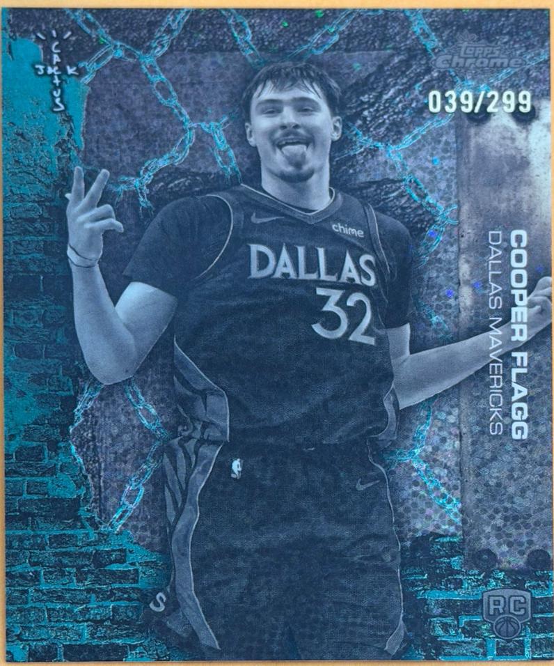 Cooper Flagg [Teal Speckle Refractor] #61