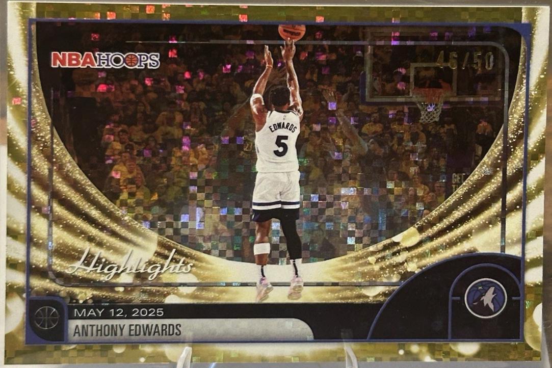 Anthony Edwards [Pixel Burst Gold] #270