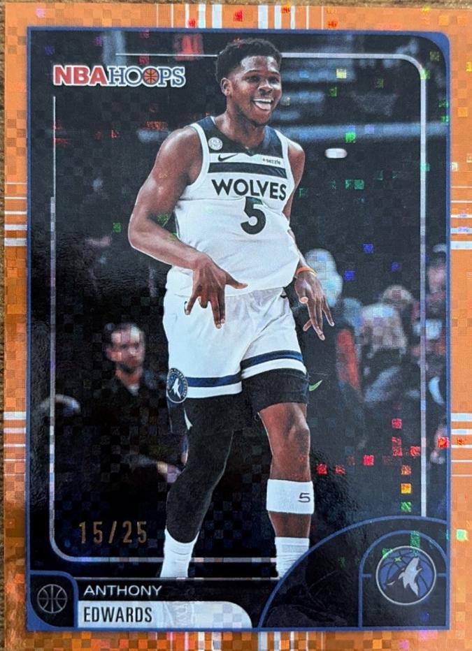 Anthony Edwards [Pixel Burst Orange] #195