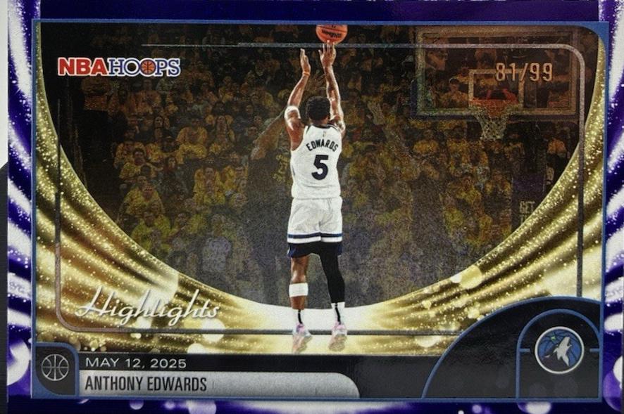 Anthony Edwards [Pixel Burst Purple] #270