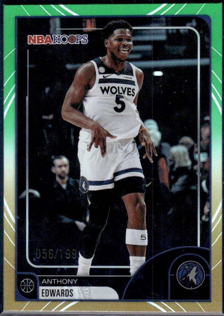 Anthony Edwards [Rainbow Gold Green] #195