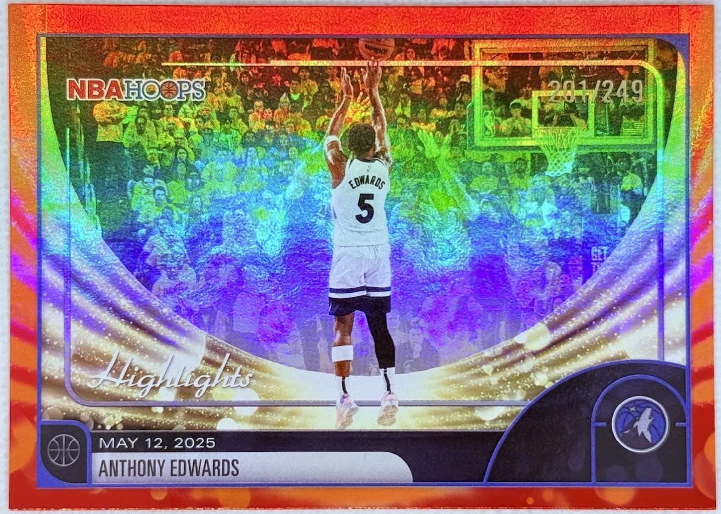Anthony Edwards [Rainbow Red Orange] #270