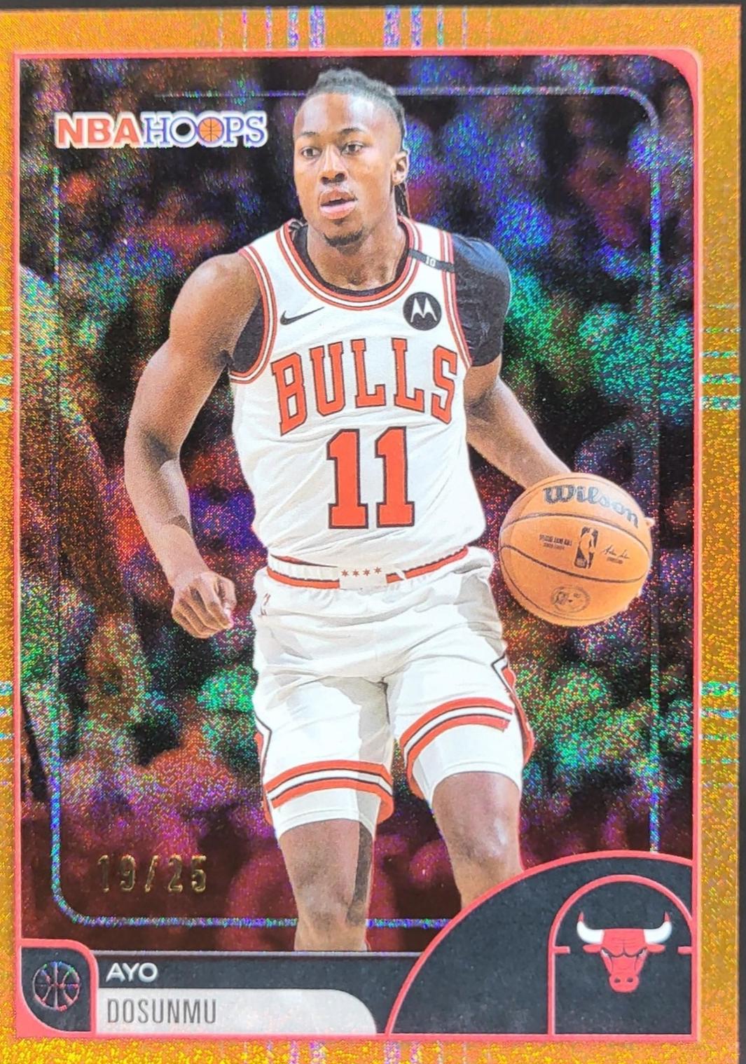 Ayo Dosunmu [Pixel Burst Orange] #252