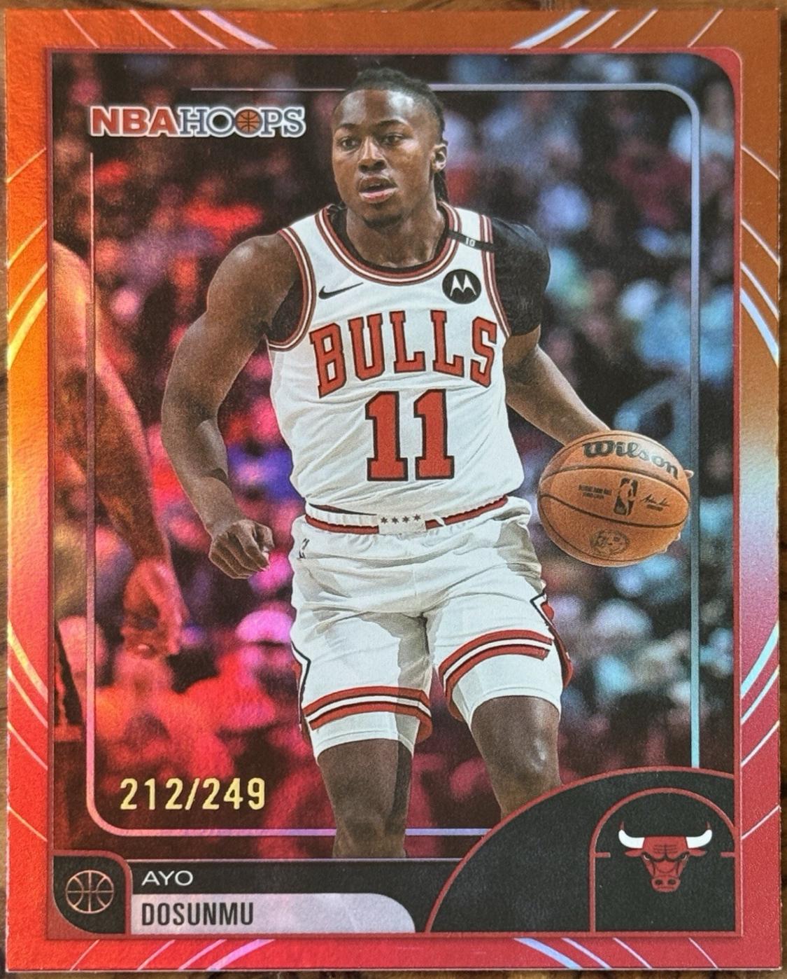 Ayo Dosunmu [Rainbow Red Orange] #252