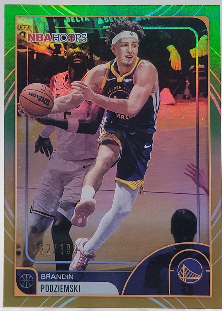 Brandin Podziemski [Rainbow Gold Green] #97