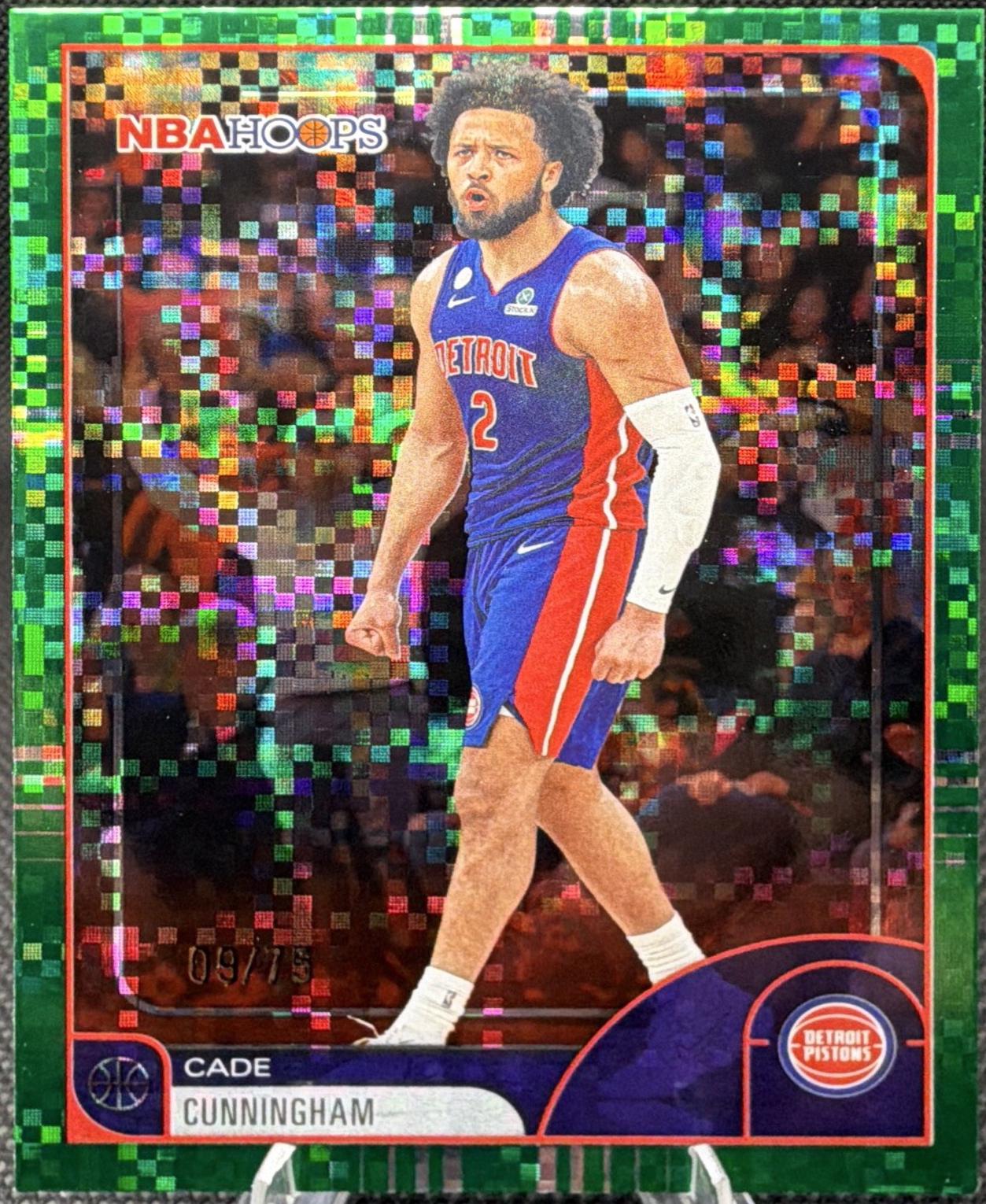 Cade Cunningham [Pixel Burst Green] #81