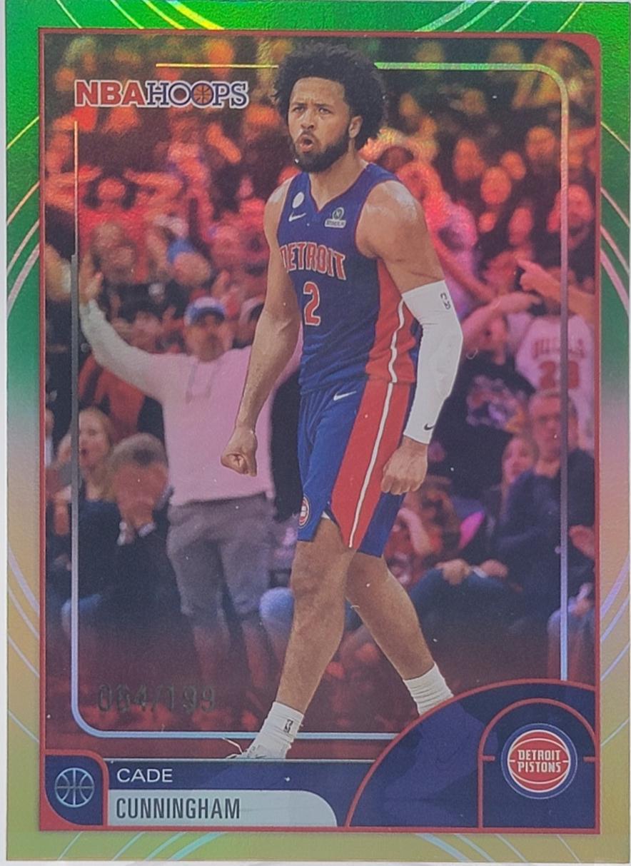 Cade Cunningham [Rainbow Gold Green] #81