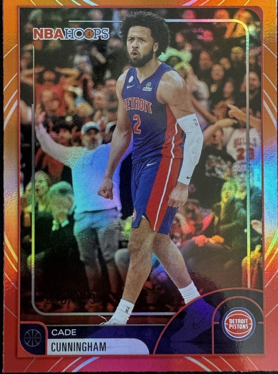 Cade Cunningham [Rainbow Red Orange] #81