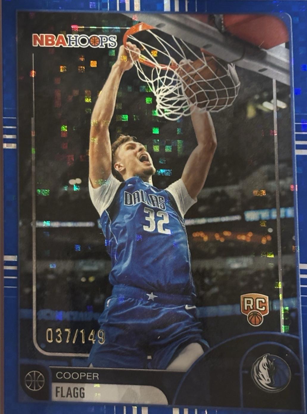 Cooper Flagg [Pixel Burst Blue] #35