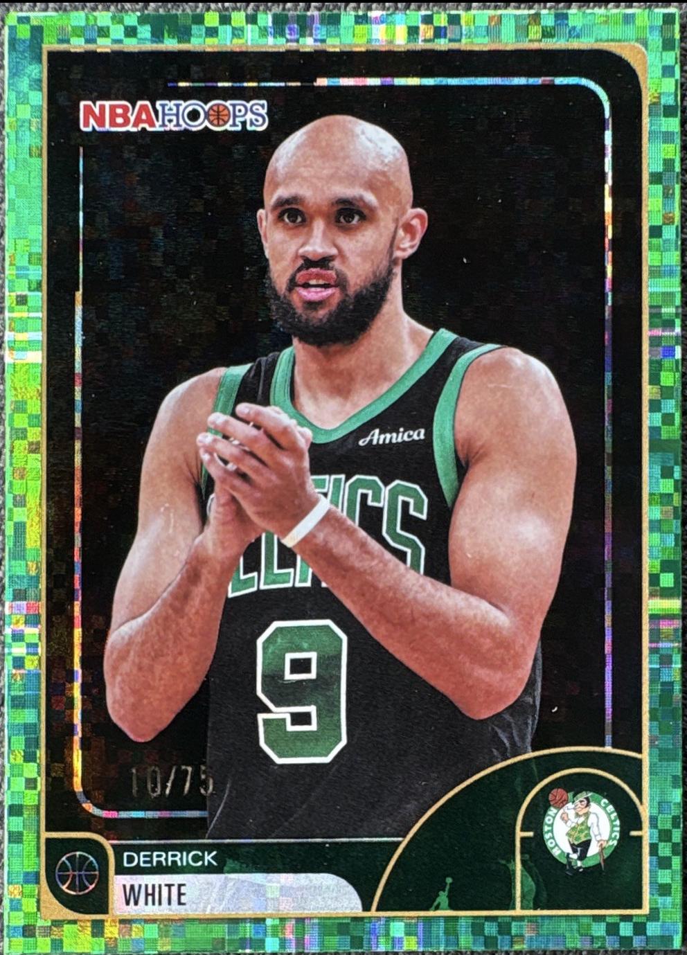Derrick White [Pixel Burst Green] #177