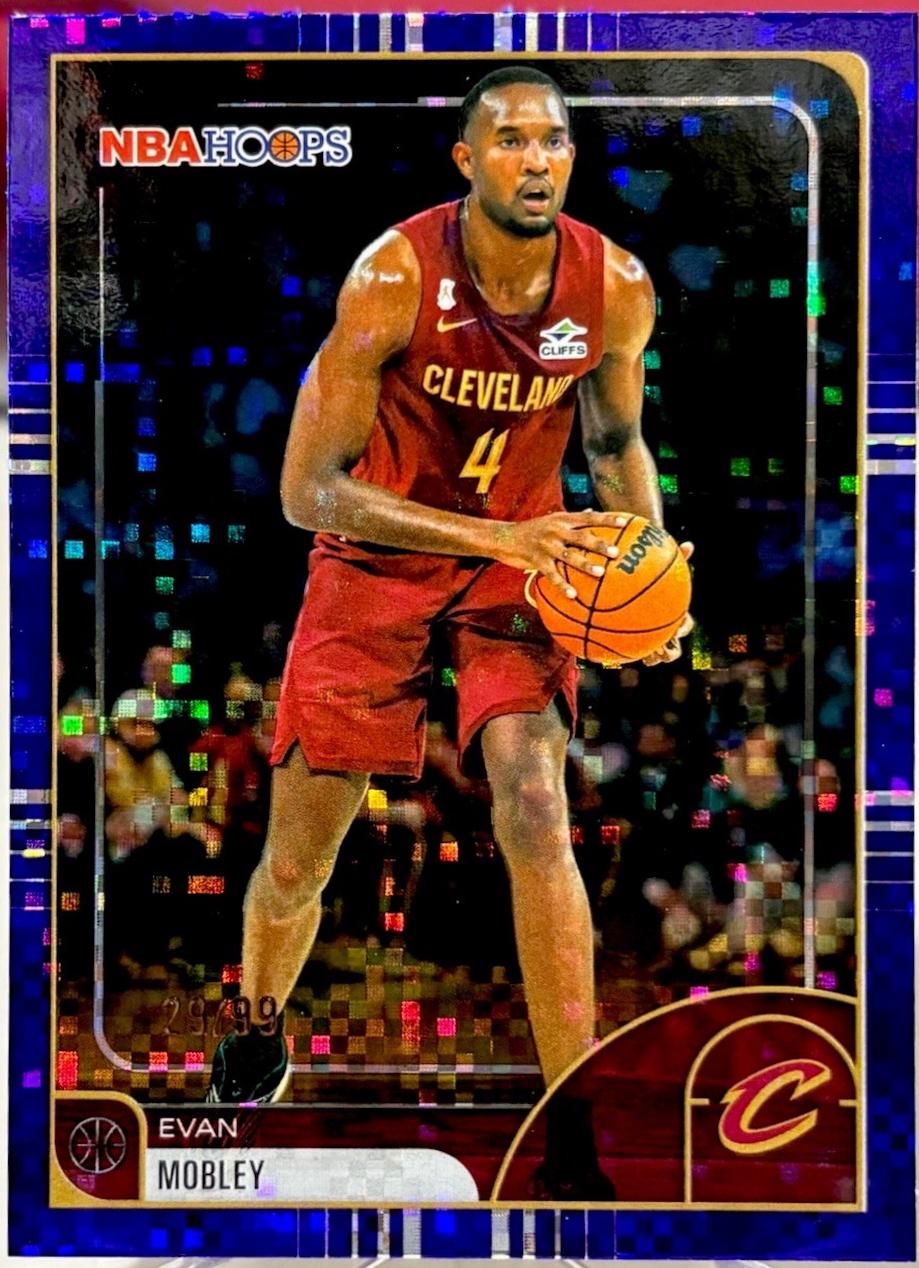 Evan Mobley [Pixel Burst Purple] #28