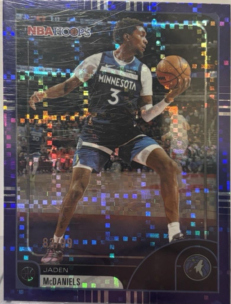 Jaden McDaniels [Pixel Burst Purple] #94