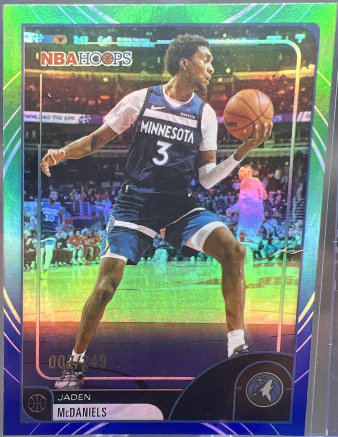 Jaden McDaniels [Rainbow Green Blue] #94