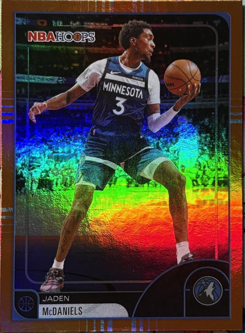 Jaden McDaniels [Rainbow Red Orange] #94