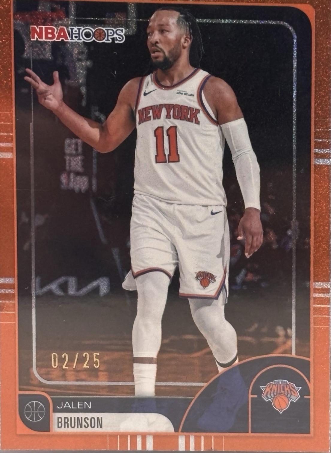 Jalen Brunson [Pixel Burst Orange] #190