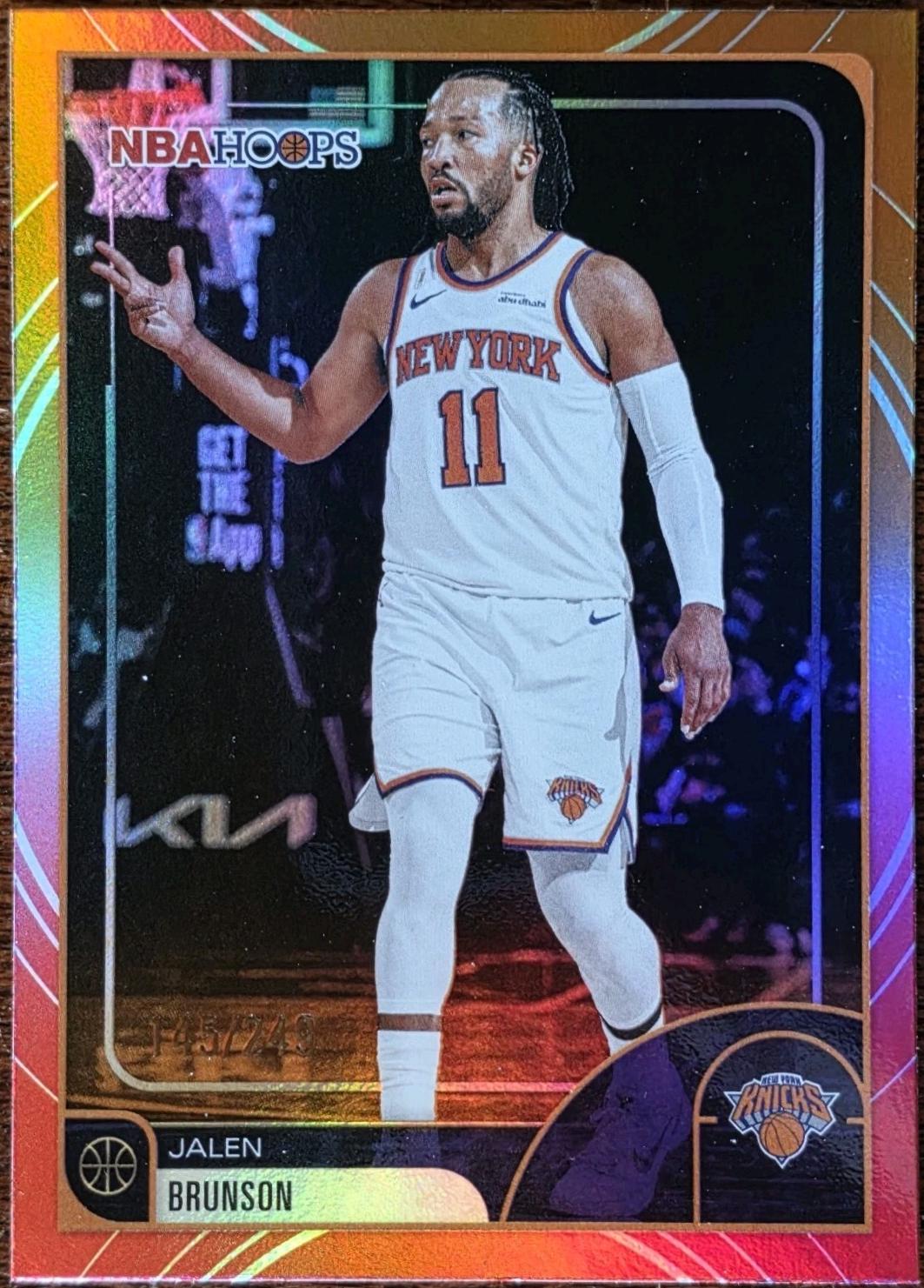 Jalen Brunson [Rainbow Red Orange] #190