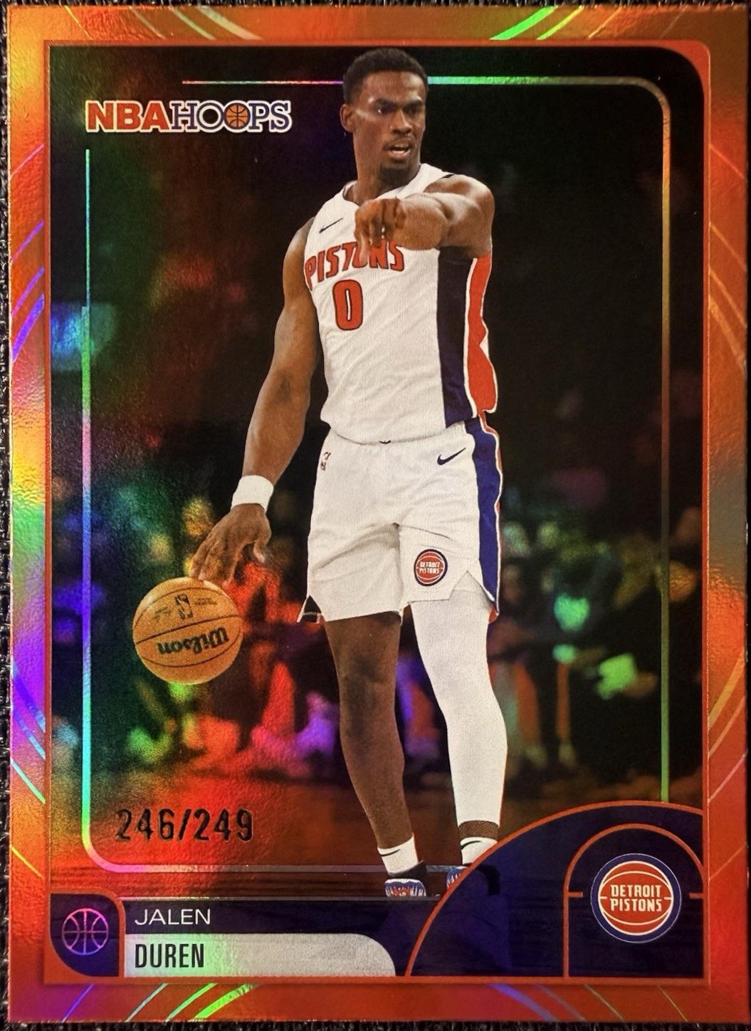 Jalen Duren [Rainbow Red Orange] #99