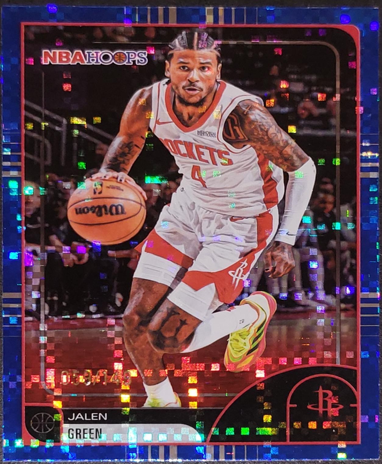 Jalen Green [Pixel Burst Blue] #102