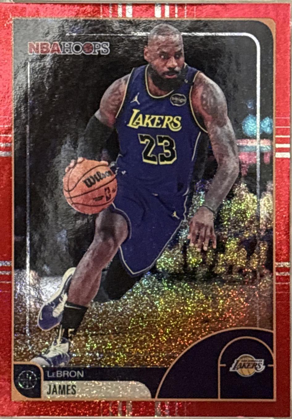 LeBron James [Pixel Burst Red] #84