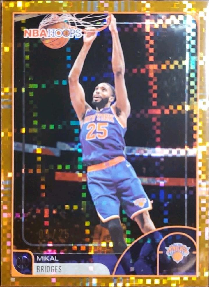 Mikal Bridges [Light Burst Orange] #100