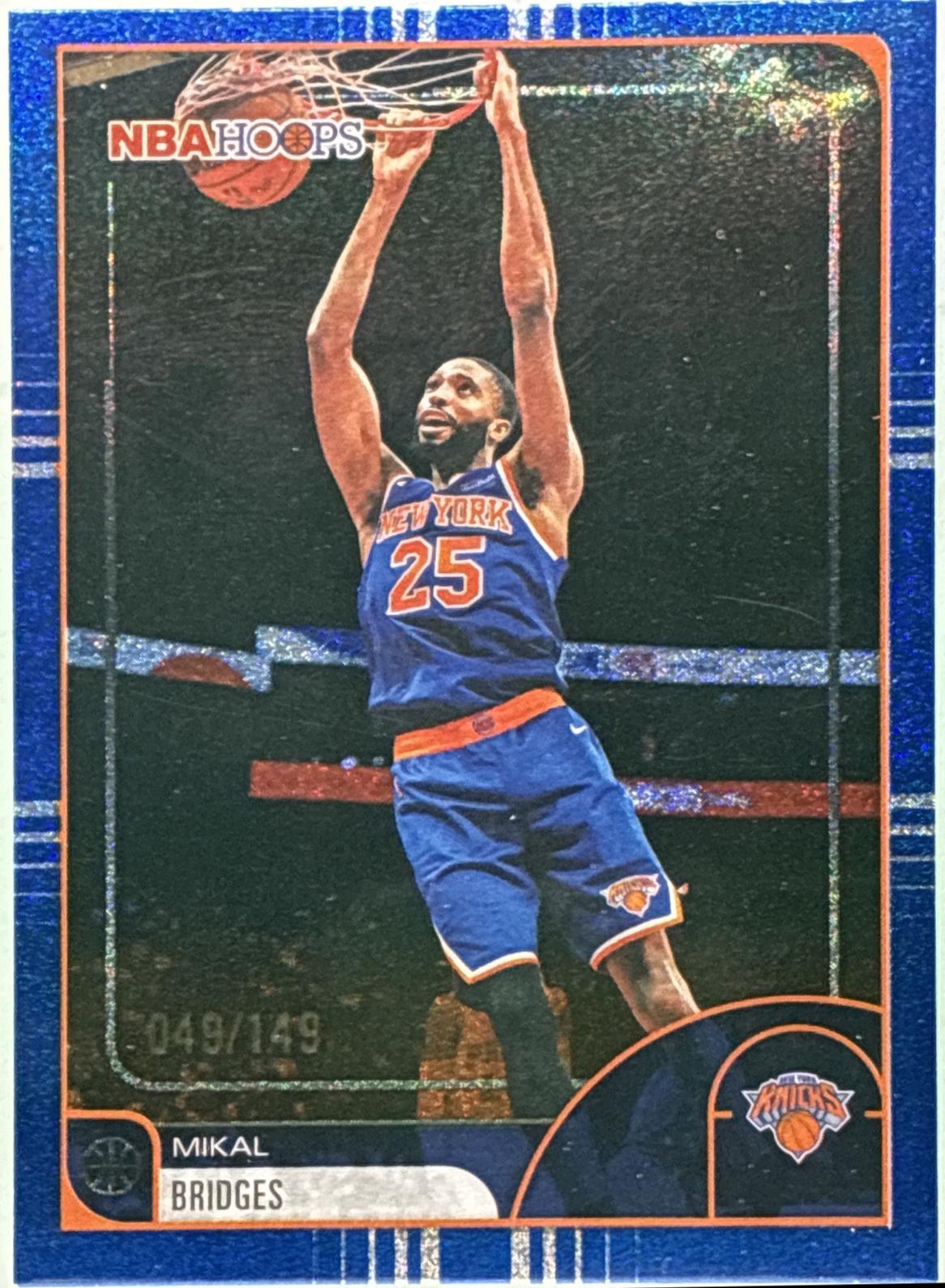 Mikal Bridges [Pixel Burst Blue] #100