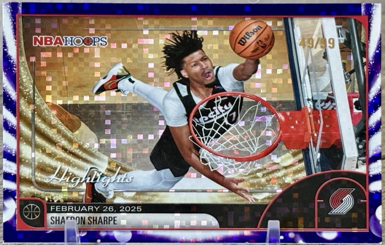 Shaedon Sharpe [Light Burst Purple] #267