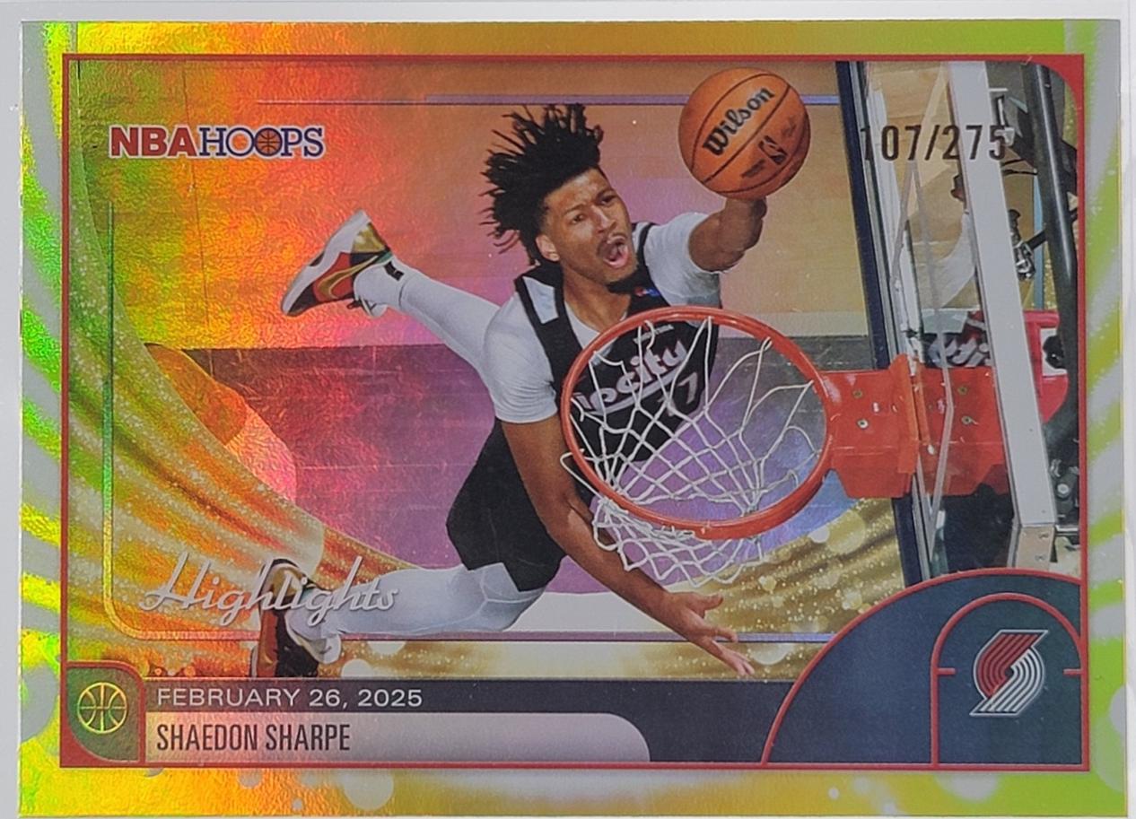 Shaedon Sharpe [Rainbow Yellow] #267
