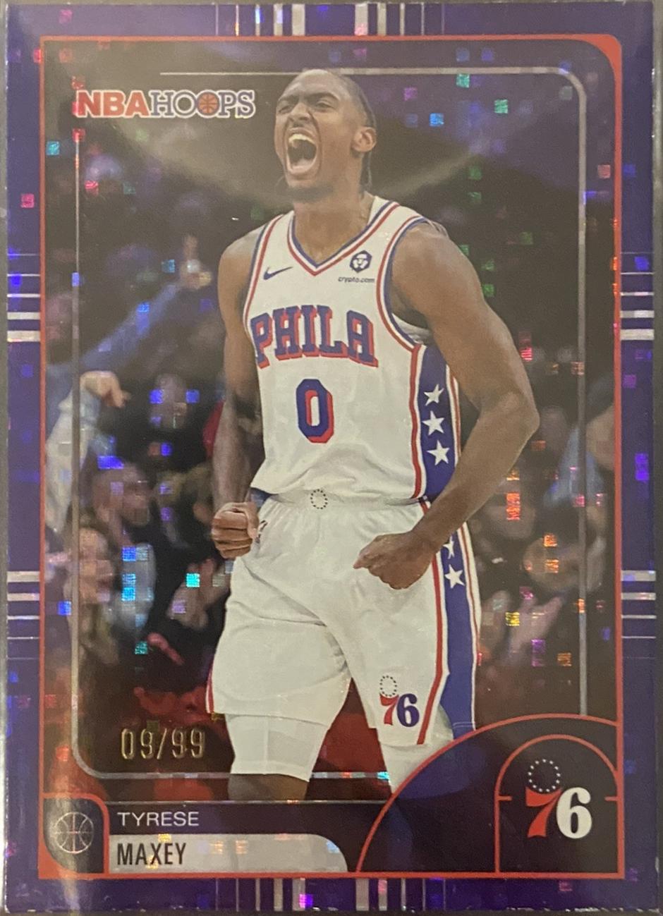 Tyrese Maxey [Light Burst Purple] #258