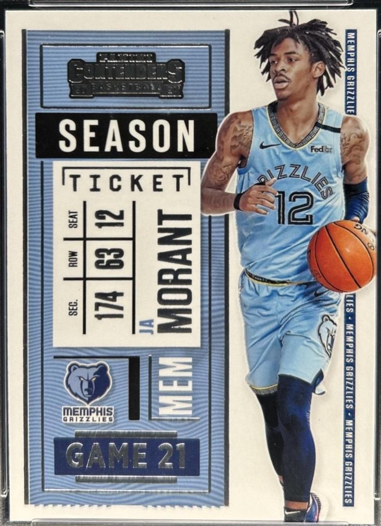 Ja Morant [Season Ticket Printing Plate] #75