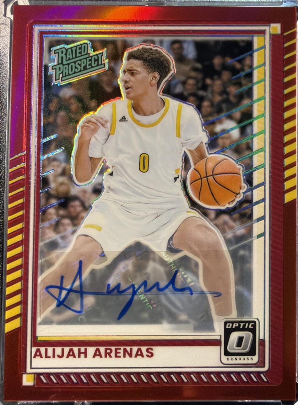 Alijah Arenas [Red Holo Optic Autograph] #58