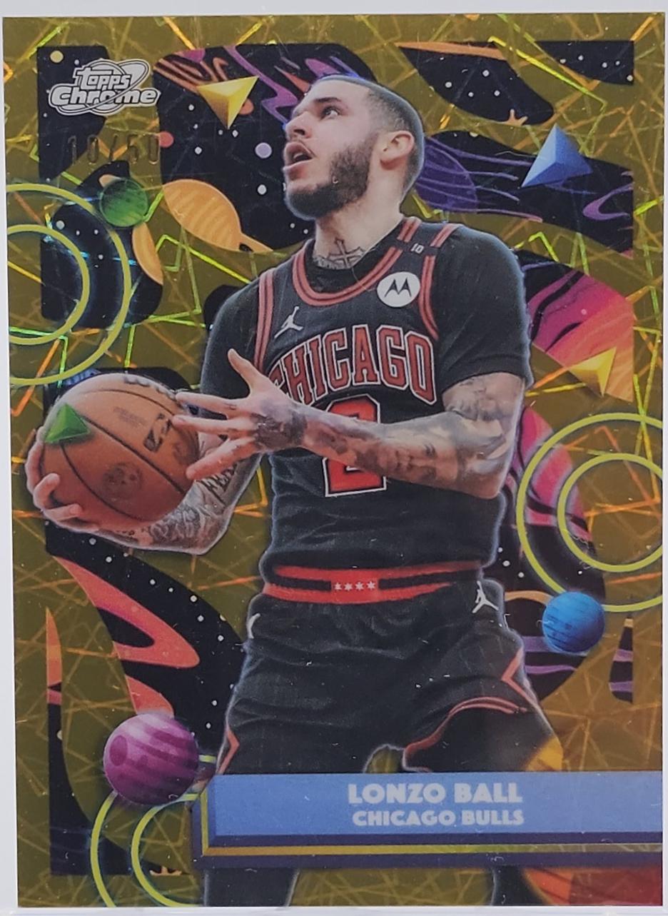 Lonzo Ball [Gold Interstellar Refractor] #19