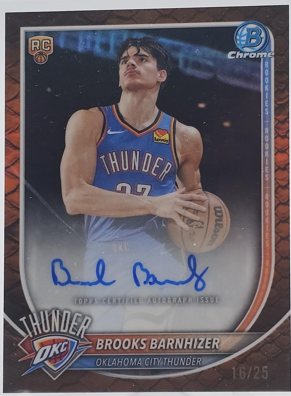 Brooks Barnhizer [Reptilian Orange Refractor] #BCA-BB