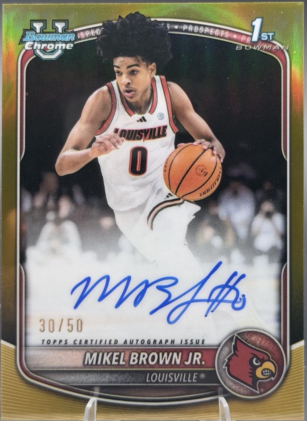 Mikel Brown Jr. [Gold Geometric] #CPA-MBJ