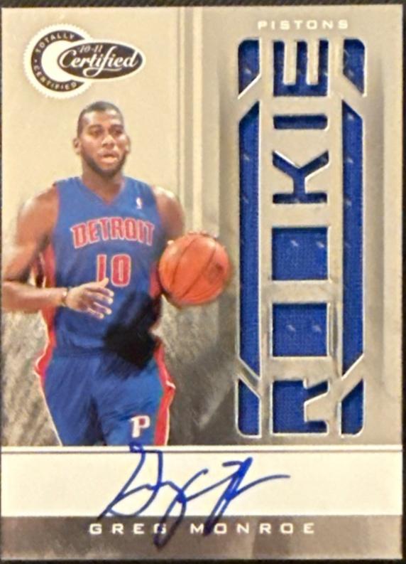 Greg Monroe [Green Autograph] #161